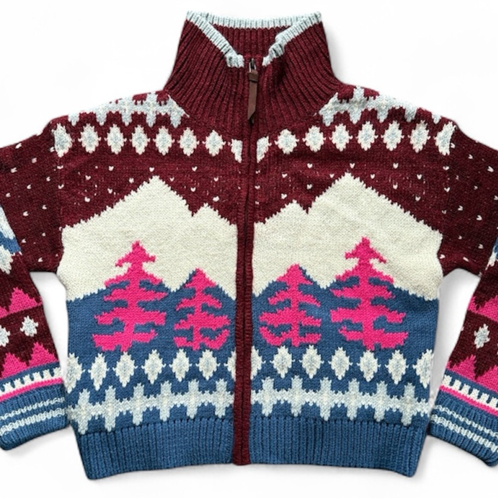 SUNDANCE Starlit Slopes Knit Cardigan Size SP - Picture 4 of 12